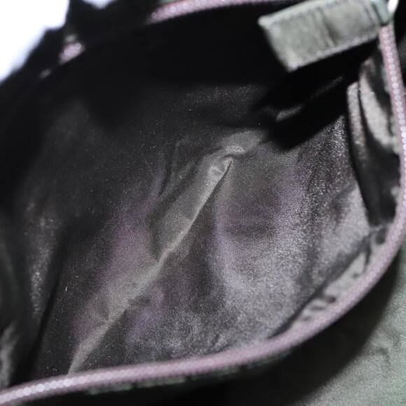 PRADA Hand Bag Nylon Green Clear Silver - Picture 10 of 16